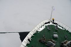 07A Quark Expeditions Antarctica Cruise Ship Breaking Through The Ice Shelf At Port Foster Deception Island.jpg